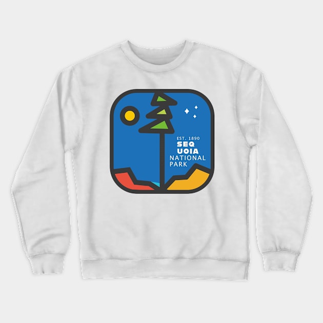 SEQUOIA NATIONAL PARK BADGE Crewneck Sweatshirt by Woohoo